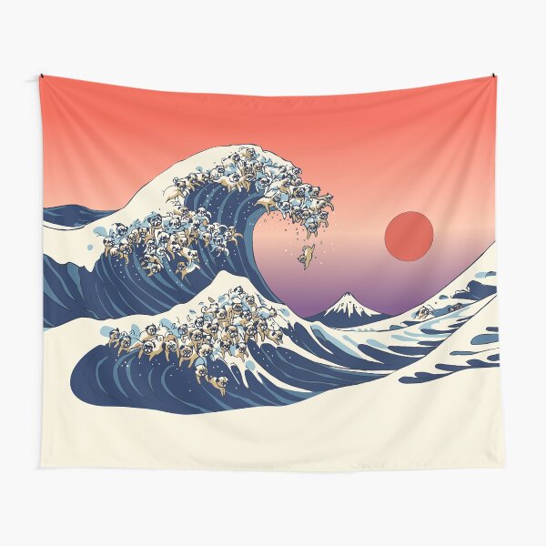 Item preview, The Great Wave of Pug designed and sold by Huebucket.