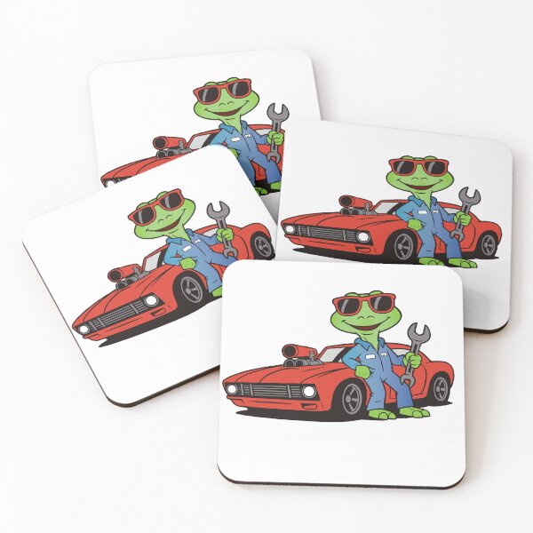Item preview, Grease & Geckos Garage – Funny Mechanic Gecko designed and sold by Nouveaupattern.
