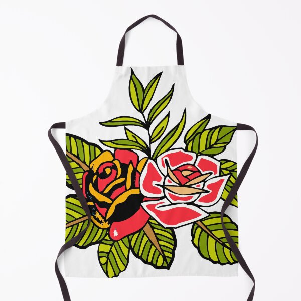 Item preview, rose flower leaf tattoo style designed and sold by Achille3777.