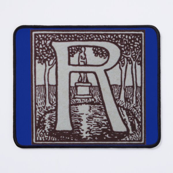 Item preview, Art by Mike Linocut and digitally edited, Alphabet Letter R, combinable designed and sold by allartbymike.