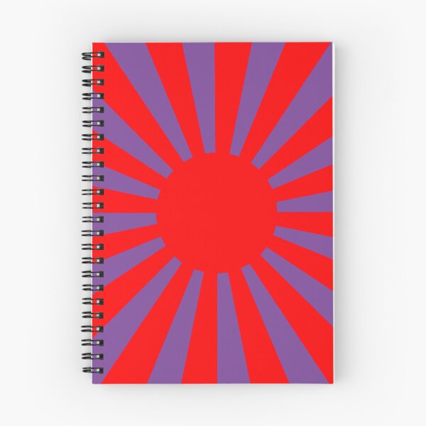 Aperçu de l'œuvre Soleil rouge dans le ciel violet art déco créée et vendue par OffbeatMoon.