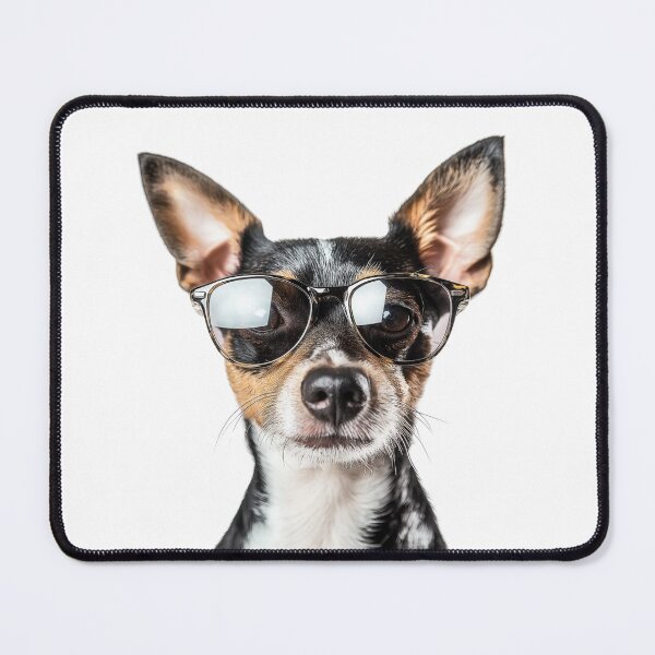 Item preview, Funny cool Rat Terrier Dog wearing sunglasses designed and sold by LazyOwlStore.