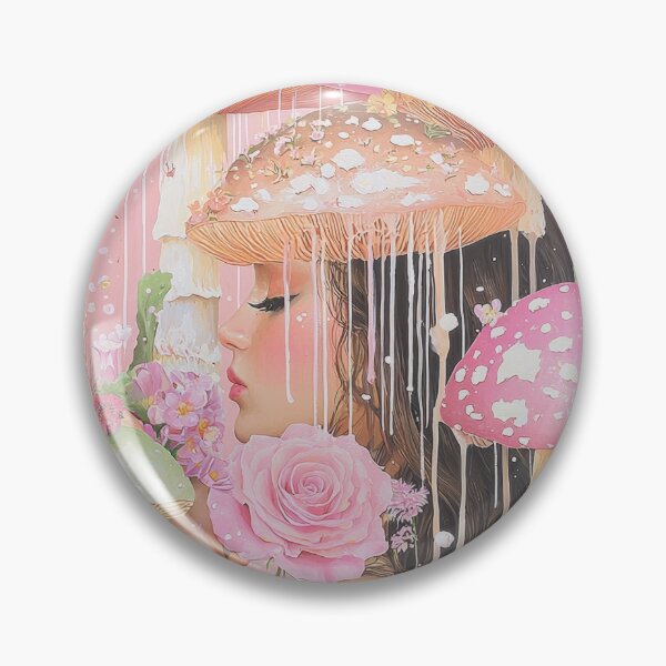 Item preview, Mushroom Fairytale Princess Print Spring Whimsical Woodland Cottagecore Tapestry Abstract designed and sold by PrincessArtwork.