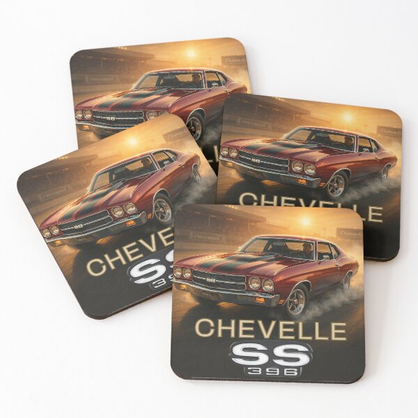 Item preview, Chevelle SS 396 Retro Muscle Car Art - Vintage Automotive Design designed and sold by Shabby Script Archive | Digital Designer .