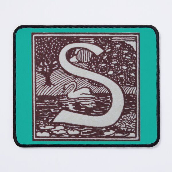 Item preview, Art by Mike Linocut and digitally edited, Alphabet Letter S, combinable designed and sold by allartbymike.