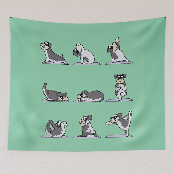 Item preview, Miniature Schnauzer Yoga designed and sold by Huebucket.
