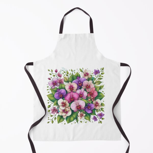 Item preview, AI-Designed Orchid Flower Motif – Unique Comic & Mandala Style Artwork for Clothing, Accessories & Decor designed and sold by knalpot-design.