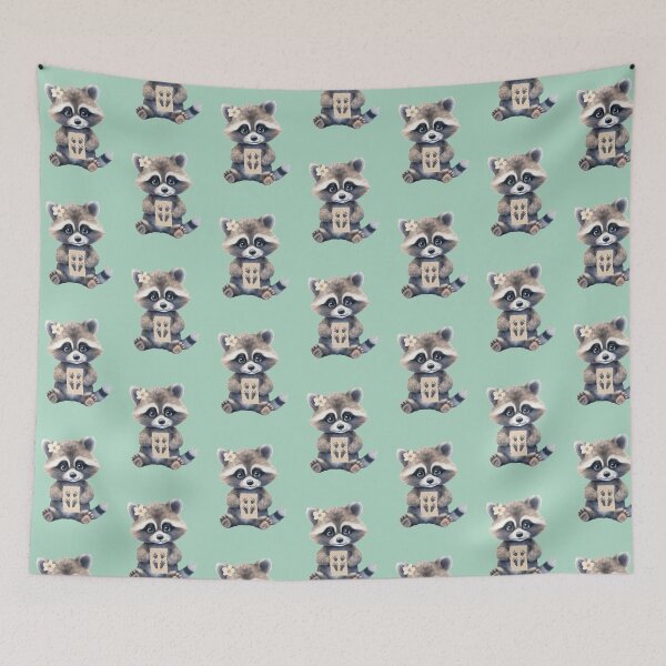 Item preview, RACCOON WITH ARTWORK designed and sold by DanaTees.