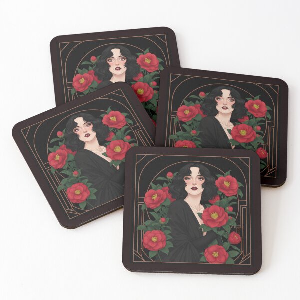Item preview, Woman in the image of a camellia flower designed and sold by SammyMorry.