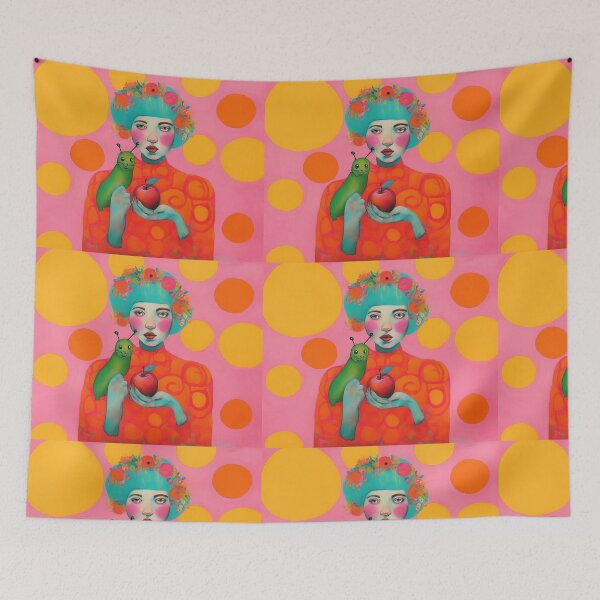 Item preview, the woman with the red apple designed and sold by SpaceArteSou.
