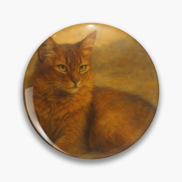 Item preview, Somali Cat in Sunlight – Australian Tonalism Style designed and sold by LesChatsArt.