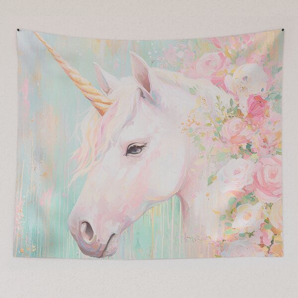 Item preview, Unicorn Pastel Whimsical Fantasy Art Tapestry Phone Case Crystal Utopia Abstract Crystal Lover designed and sold by PrincessArtwork.