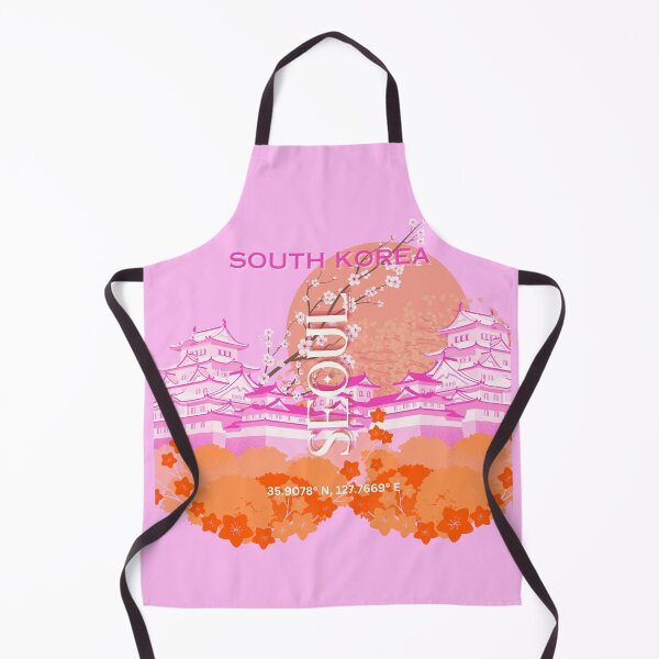 Item preview, Seoul South Korea Travel Art, Pink designed and sold by Magic Love Art Print.