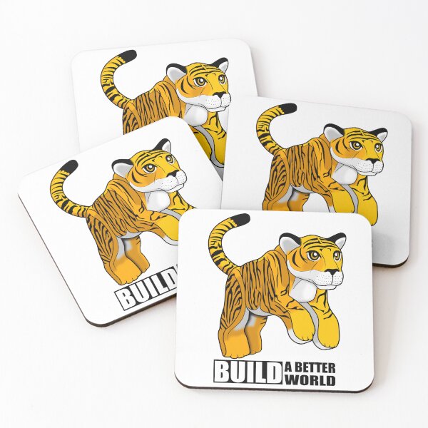 Item preview, Build a better world for tigers designed and sold by TrueNorthBricks.