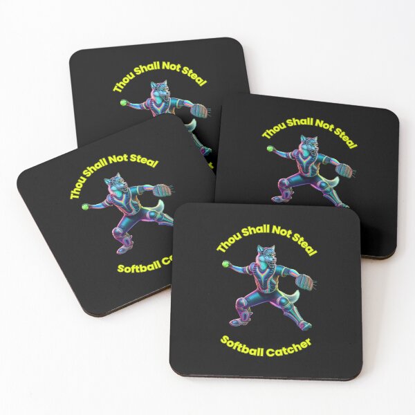 Item preview, Thou Shall Not Steal Softball Catcher designed and sold by TrendsLook.