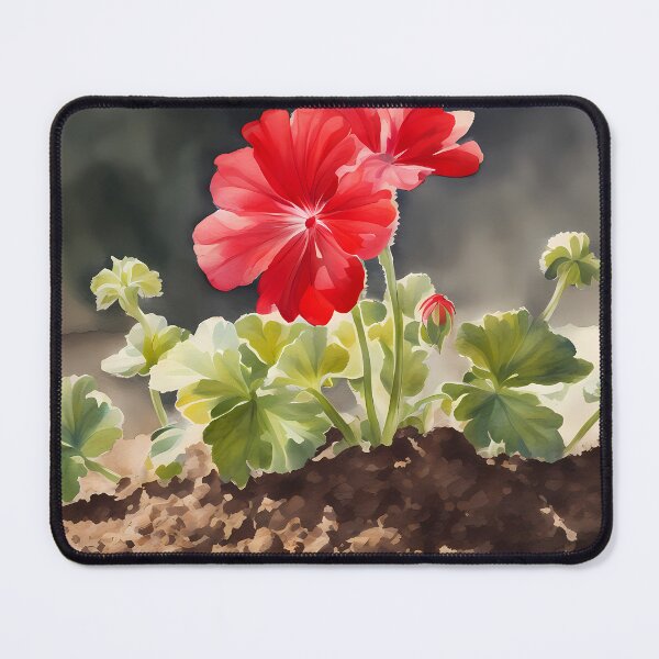 Item preview, Red Geranium in Soil designed and sold by CalmnessbyChoice.