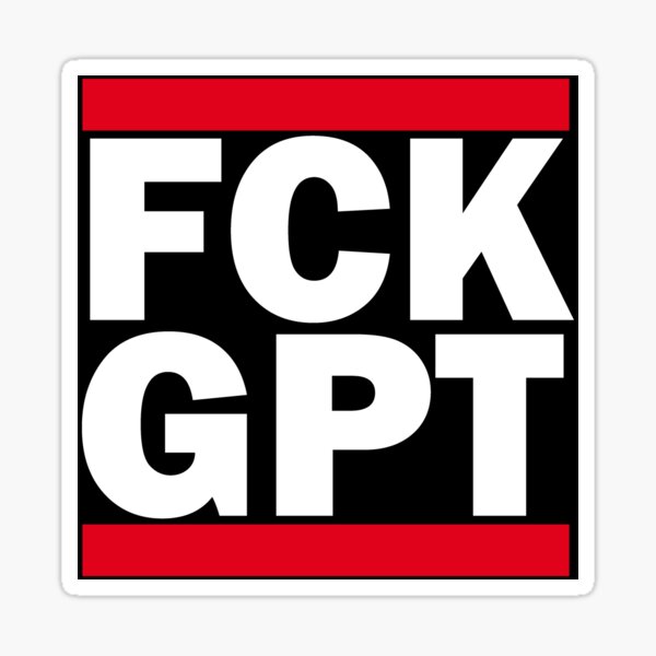FCK GPT Pegatina