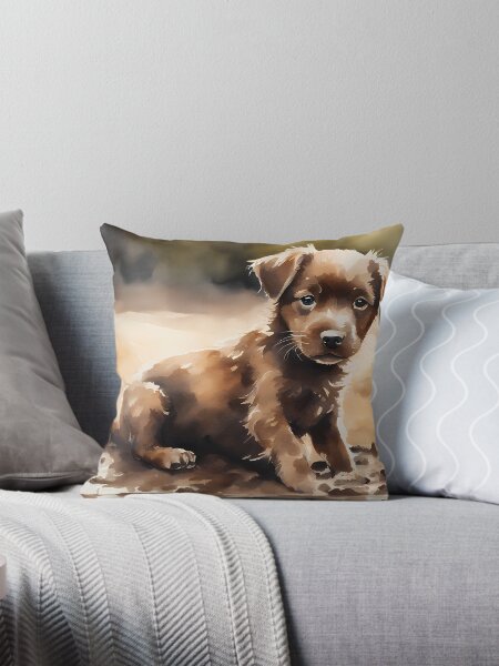 Item preview, Brown Puppy in Puddle designed and sold by BookCovered.