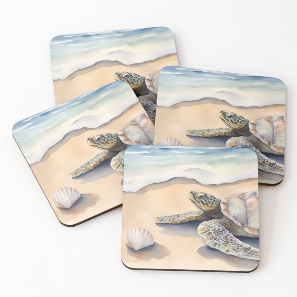 Item preview, Turtle on Beach designed and sold by CalmnessbyChoice.