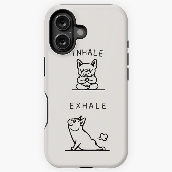 Item preview, Inhale Exhale Frenchie designed and sold by Huebucket.