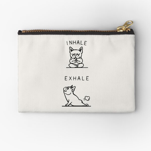 Item preview, Inhale Exhale Frenchie designed and sold by Huebucket.