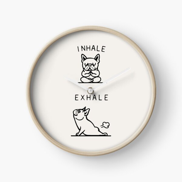 Item preview, Inhale Exhale Frenchie designed and sold by Huebucket.