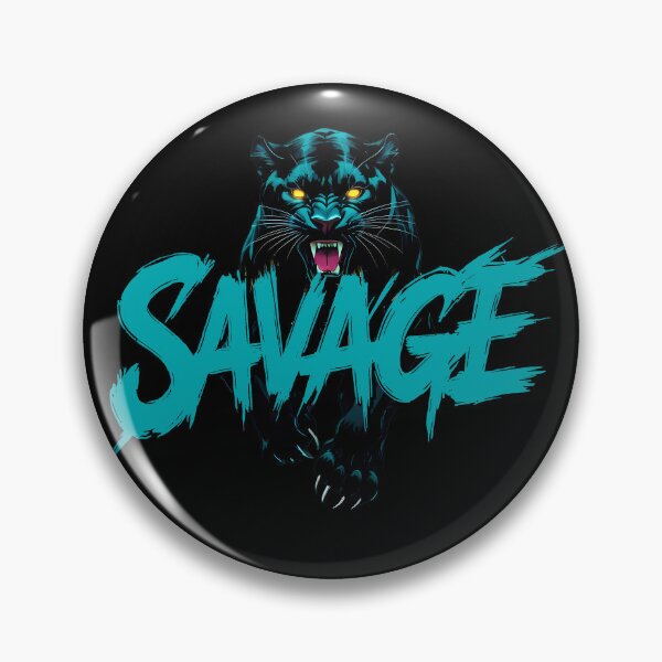 Item preview, Blue Neon Savage Panther - Wild Predator designed and sold by QuirkySpark.