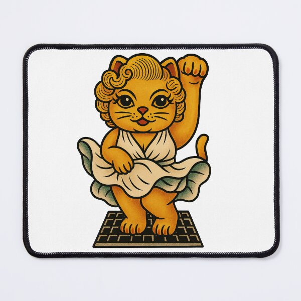 Item preview, Movie Star Cat – Classic Glamour Maneki Neko – Maneki Neko Original #7 designed and sold by TravisCats.