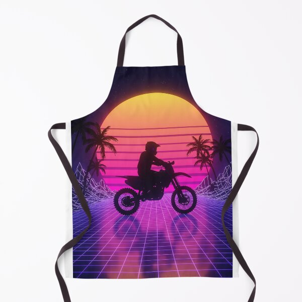 Item preview, Vaporwave Rider: Sunset Moto designed and sold by KoolArtDistrict.