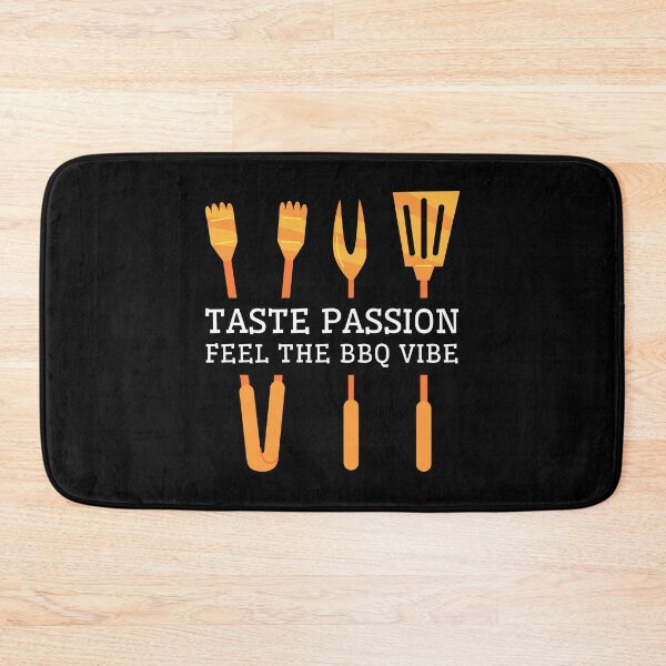 Item preview, Taste Passion Feel The BBQ Vibe Golden Grill Tools designed and sold by SplashTastic.