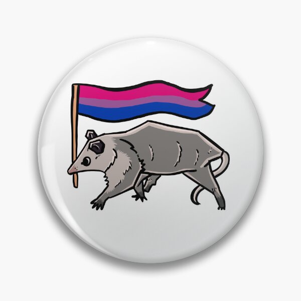 Item preview, bisexual pride possum designed and sold by heyimleo.