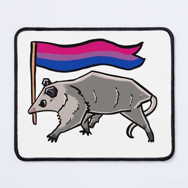 Item preview, bisexual pride possum designed and sold by heyimleo.