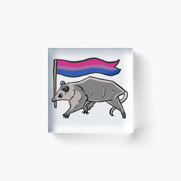 Item preview, bisexual pride possum designed and sold by heyimleo.
