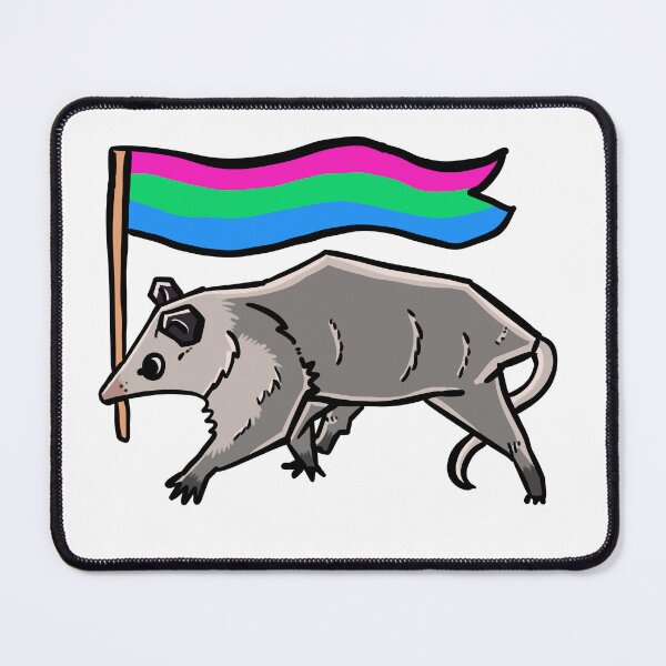 Item preview, polysexual pride possum designed and sold by heyimleo.
