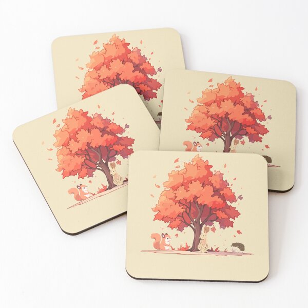 Item preview, Autumn Scene with Tree and Animals designed and sold by A-Szczesniak.