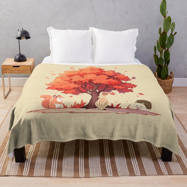 Item preview, Autumn Scene with Tree and Animals designed and sold by A-Szczesniak.