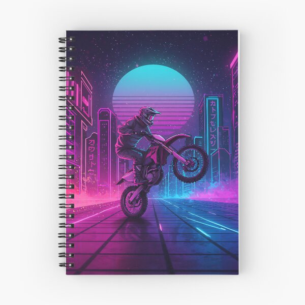 Item preview, Night Rider: Motocross in the Neon City designed and sold by KoolArtDistrict.
