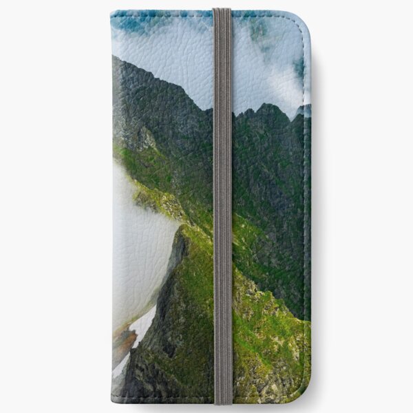 clouds rising in Fagaras mountains iPhone Wallet