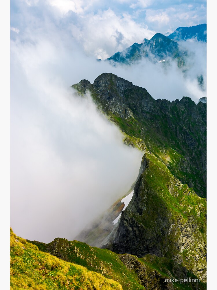 clouds rising in Fagaras mountains by mike-pellinni