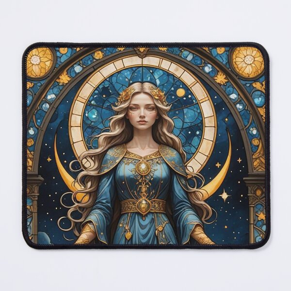 Item preview, Lunar Luminary: A Stained Glass Serenade designed and sold by ZenOfAIarts.