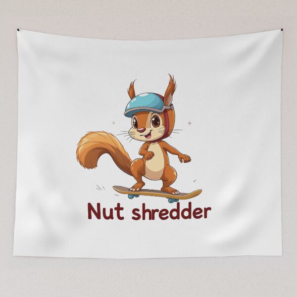 Item preview, Nut Shredder - The Squirrel of Extreme Skateboarding designed and sold by latelierdechris.