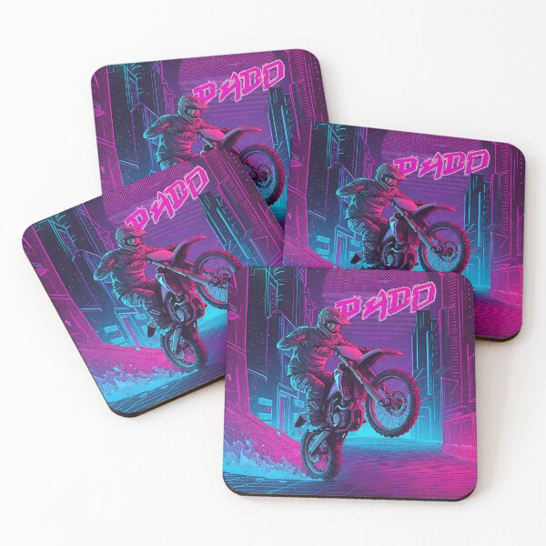 Item preview, Night Rider: Motocross in the Neon City designed and sold by KoolArtDistrict.