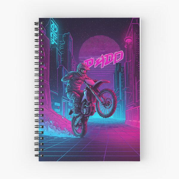 Item preview, Night Rider: Motocross in the Neon City designed and sold by KoolArtDistrict.