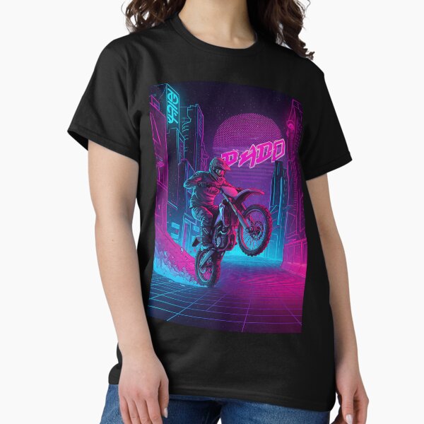 Item preview, Night Rider: Motocross in the Neon City designed and sold by KoolArtDistrict.