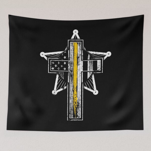 Item preview, Deputy Sheriff Shirt Christian Cross 5 Star Sheriff Badge designed and sold by shoppzee.