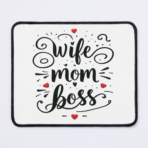 Item preview, Wife Mom Boss - Affirmation of Strength and Pride designed and sold by latelierdechris.