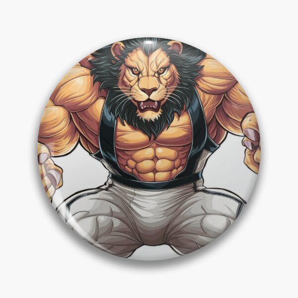 Item preview, powerfull Lion -muscle lion - king of the jungle designed and sold by OmaElla.