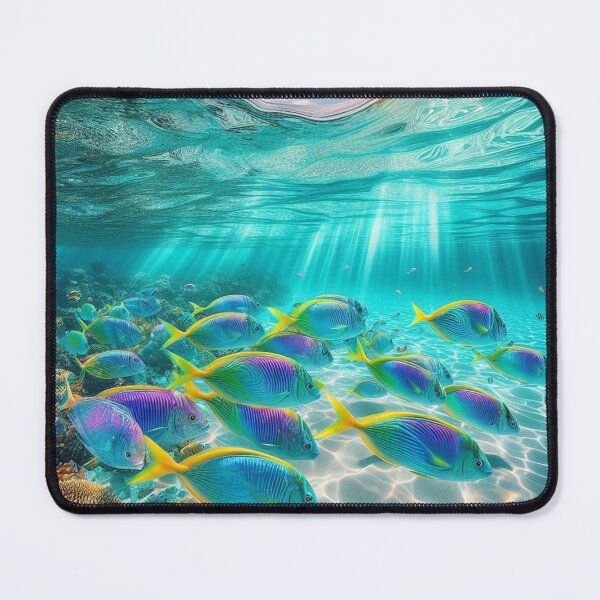 Item preview, AI-Designed Underwater World with Colorful Fish – Realistic Ocean Artwork for Clothing, Accessories & Beach Lovers designed and sold by knalpot-design.