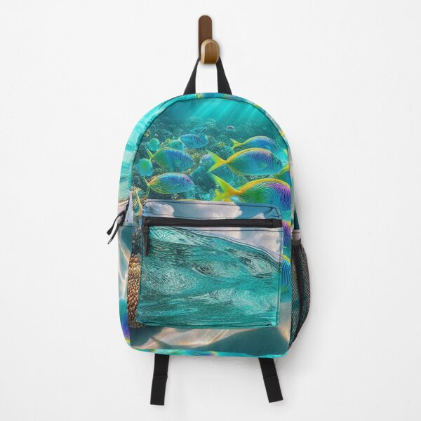 Item preview, AI-Designed Underwater World with Colorful Fish – Realistic Ocean Artwork for Clothing, Accessories & Beach Lovers designed and sold by knalpot-design.
