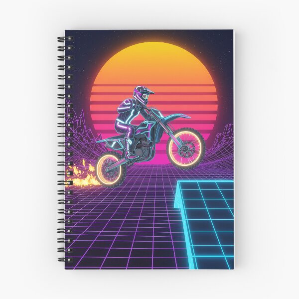 Item preview, Night Rider: Motocross in the Neon Waves designed and sold by KoolArtDistrict.